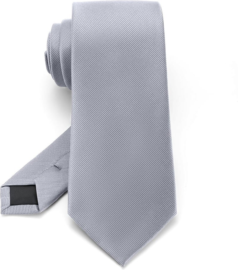 Junmaxroad Store Black Ties For Men Solid Color Formal Neckties 3.15" (8CM) Men's Ties - Image 1